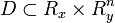 D\subset R_x\times R_y^n