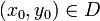 (x_0,y_0)\in D