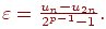 $ \varepsilon = \frac{u_n - u_{2n}}{2^{p - 1} - 1}. $